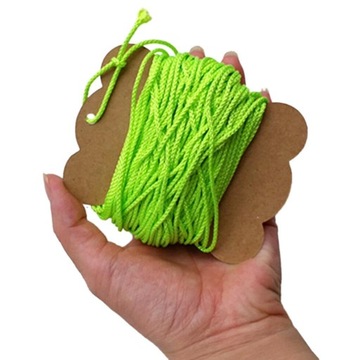 Высококачественный прочный полиэстер для шпули 20-метровой катушки для дайвинга Fluo Green.