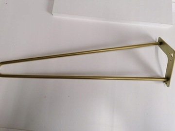 Toaletka, GLAMOUR 80x40 loft, różowe złote nogi