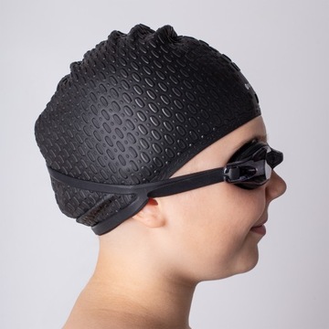 CZEPEK SILIKONOWY DO PŁYWANIA KĄPIELOWY PŁYWACKI BASENOWY NA DŁUGIE WŁOSY