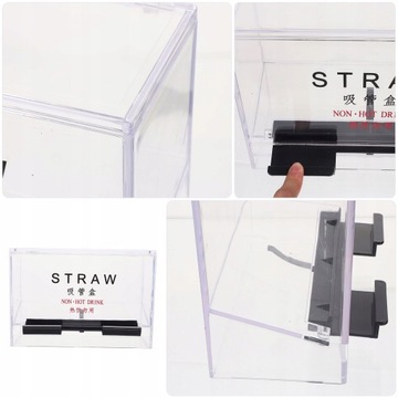 Акриловые палочки для еды Диспенсеры для напитков Соломка