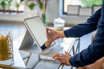 HUMANAS Зеркало для макияжа со светодиодной подсветкой CASE