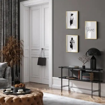 Фоторамка КНОР 30х30 см Золото, набор из 4 рамок для постеров