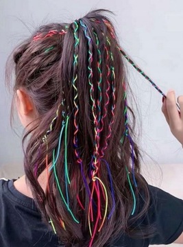 Разноцветные нитки для кос, 50 ​​м.