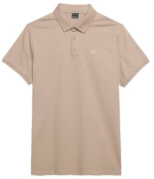 Koszulka męska POLO 4F M129 bawełniana beżowa 3XL