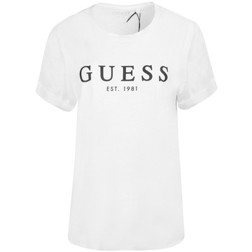 GUESS KOSZULKA TSHIRT M DAMSKA PREZENT W2BI68 BIAŁA