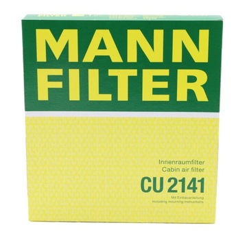 FILTR KABINA MANN CU2141