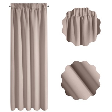 ZASŁONA ZACIEMNIAJĄCA GŁADKA PÓŁMATOWA 135x270 TAŚMA Tunel Żabki KOLORY