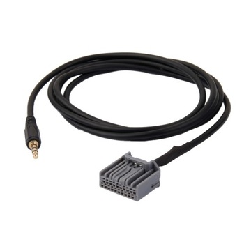 Samochodowy kabel audio 3,5 mm AUX z męskim i