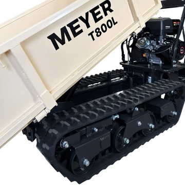 TACZKA SPALINOWA NA GĄSIENICACH Z WYWROTKĄ MEYER SILNIK LONCIN 13KM 800KG