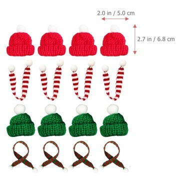 Mini Beanie Miś Chusty Piernikowy Ludzik 20 Szt