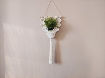 Макраме BOHO SHELL подвесная подставка для цветов из веревки