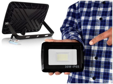 WODOSZCZELNY NAŚWIETLACZ LED HALOGEN LAMPA 30W