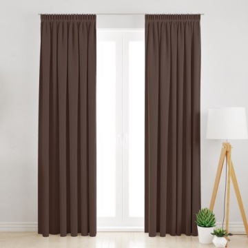 ZASŁONA ZACIEMNIAJĄCA NA TAŚMIE 145X160 JASNY BRĄZ