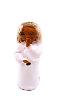 Dekoracja Figurka Anioł, ceramika Hand made