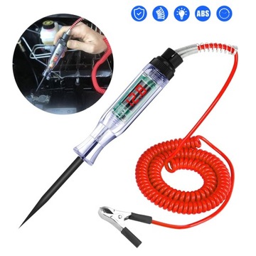 LCD CYFROWY TESTER NAPIĘCIA PRĄDU PRÓBNIK PROBÓWKA 6V 12V 24V