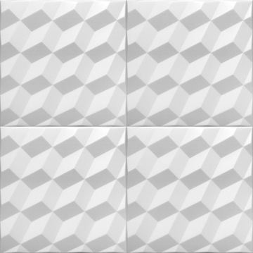 Белые кассеты для 3D панелей ROMBY CEILING под обои