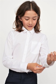 H&M КРАСИВАЯ формальная РУБАШКА, размер 146, белая