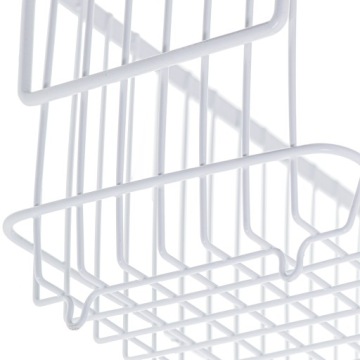 KOSZ KOSZYK NA OWOCE WARZYWA METALOWY BIAŁY