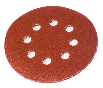 НАЖДАЛЬНАЯ БУМАГА 125ММ ДИСК НА ВЕЛКРО 10 ШТ ГР.36