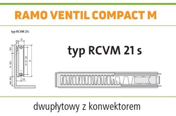 PURMO RAMO RCVM21 500x800 CVM 21 Средний ГРАФИТ