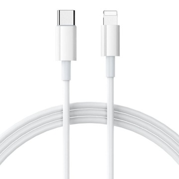 White 1m Pd 20w Usb C Cable For Iphone Type C To 8 Pin Phone Charger Cable