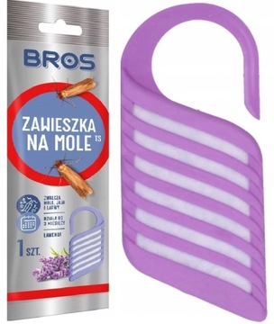 ZAWIESZKA BROS NA MOLE ODZIEŻOWE DO SZAFY LAWENDA