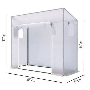 САДОВАЯ ТЕПЛИЦА Туннель из фольги ПРОЗРАЧНЫЙ АРМИРОВАННЫЙ +UV5 200x80 см