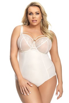 Body wyszczuplające Gorsenia K148 ecru 3XL