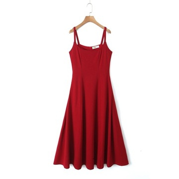 Plus Size Solidna marszczona dopasowana sukienka, elegancka obcisła sukienka bez rękawów