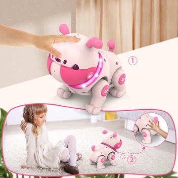 ИНТЕРАКТИВНЫЙ РОБОТ СОБАКА С ДИСТАНЦИОННЫМ УПРАВЛЕНИЕМ СОБАКА ТАНЦУЕТ ПРОГУЛЯЕТ С ГОЛОСОМ