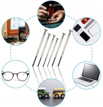 НАБОР ТОЧНЫХ ОТВЕРТОК ОТВЕРТКИ В КОРПУСЕ 6 в 1 ЧАСЫ MASTER