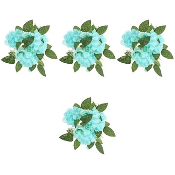 Искусственный подсвечник-гирлянда-цветок 4 шт.