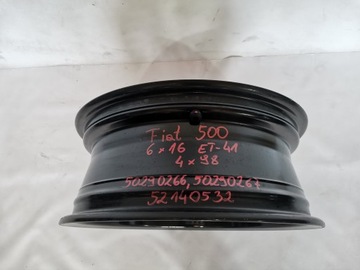 DISK FIAT 500 6X16 ET41 50290267 52140432