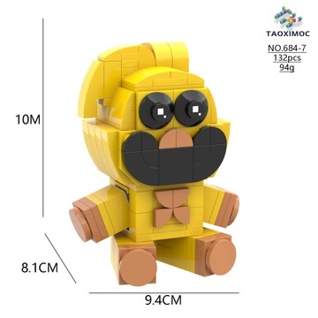 Poppy 3 Smiling Critters Playtime Building Blocks Kurom Фигурка Игра