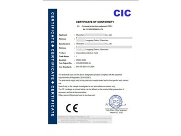 АНТИБАКТЕРИАЛЬНАЯ ЗАЩИТНАЯ МАСКА С ФИЛЬТРОМ FFP2 50