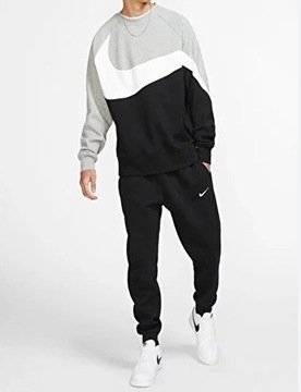 NIKE SPODNIE MĘSKIE DRESOWE BAWEŁNIANE JOGGERY CZARNE 286431-010