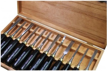 Набор стамесок для резьбы по дереву Holzmann SCH12TLG, 12 шт. чемодан