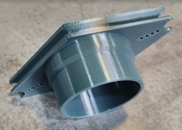 Подводка отопления к палатке 75мм.