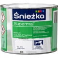 ŚNIEŻKA Supermal Emalia Olejno-Ftalowa Biały Połysk 200ml RAL 9003