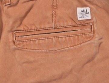 JACK AND JONES spodnie BROWN jeans TAPERED _ W30 L30