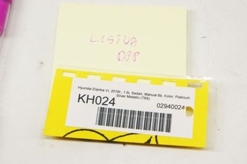 KH024 HYUNDAI ELANTRA VI LIŠTA DVEŘE PRAVÝ PŘEDNÍ