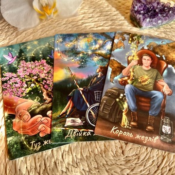 ИГРОВЫЕ КАРТЫ ТАРО НАБОР ГАДАТЕЛЬНЫХ КАРТ СИЛА ПРИРОДЫ ОРНЕР УКРАИНА