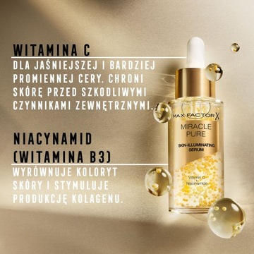 Serum Rozświetlające do Twarzy z Witaminą C Miracle Pure Max Factor