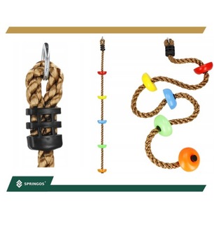 MOCNA LINA WSPINACZKOWA DO WSPINACZKI DLA DZIECI 150kg 23mm PLAC ZABAW