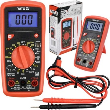 МНОГОФУНКЦИОНАЛЬНЫЙ ЦИФРОВОЙ МУЛЬТИМЕТР YATO ТЕСТ ПРИВОДИТ ТЕСТЕР
