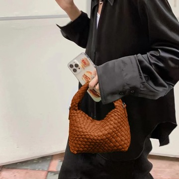 PU Leather Top-handle Bag Woman Shoulder Bag Niche