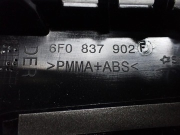LIŠTA KRYT SLOUPU DVEŘE PRAVÝ PŘEDNÍ 6F0837902F SEAT IBIZA V 6F 21R