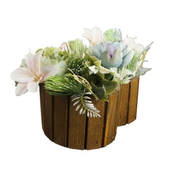 Крышка для горшка в форме сердца, 28 см, коричневый декор