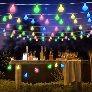 GIRLANDA RGB SOLARNA 6,5m LED BALKON TARAS ALTANA