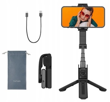 GIMBAL Selfie Stick iSteady Q Czarny Statyw ręczny do telefonu smartfona